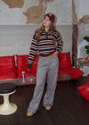 Olia suit pants with cuffs - Brown