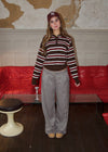 Olia suit pants with cuffs - Brown
