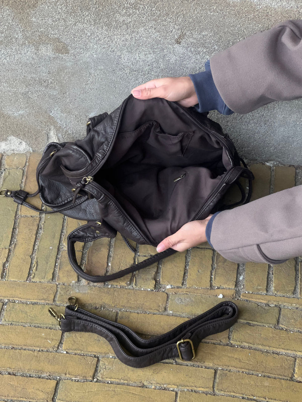 Venedig shoulder bag - Brown