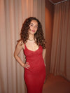 Malie glitter tank top - Red