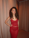 Malie glitter tank top - Red