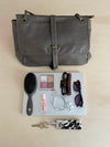 Vilo shoulder bag with buckle - Brown