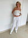 Aino linen pants - white