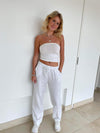 Aino linen pants - white