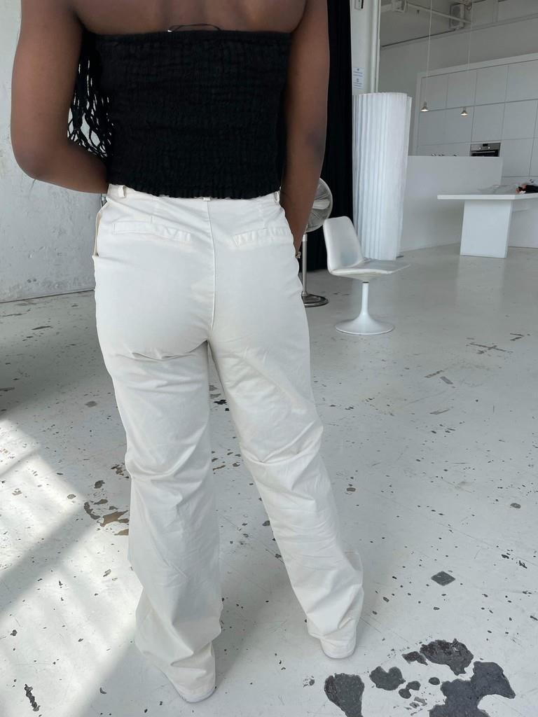 Camille canvas pants - off white