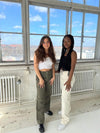 Camille canvas pants - off white