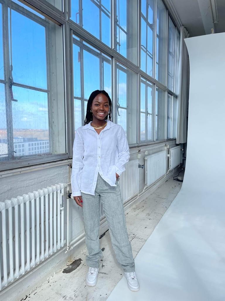 Lovisa linen shirt - white