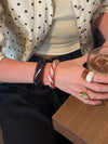 Lykke chunky bracelet – Brown
