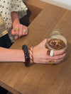 Lykke chunky bracelet – Brown