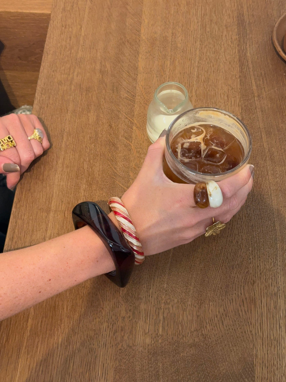 Lykke chunky bracelet – Brown