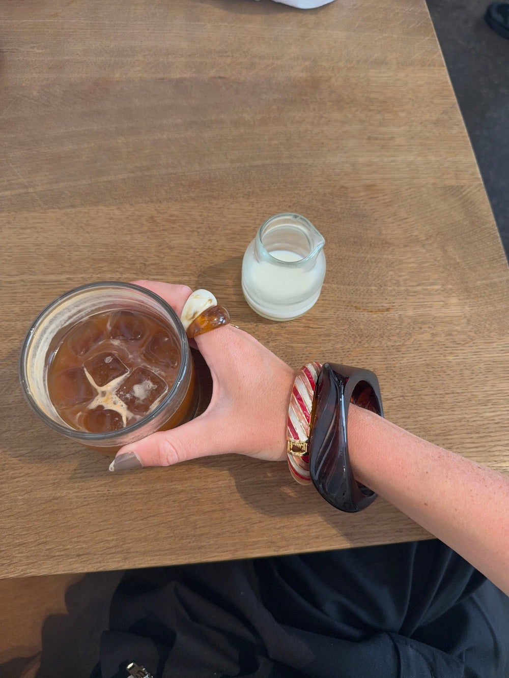 Lykke chunky bracelet – Brown