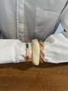 Lykke chunky bracelet – Cream white