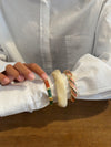 Lykke chunky bracelet – Cream white