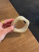 Lykke chunky bracelet – Cream white
