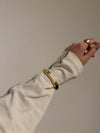 Tove bracelet with pattern - Nude/white/brown