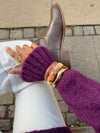 Ebony bracelet with stripes - Brown/beige
