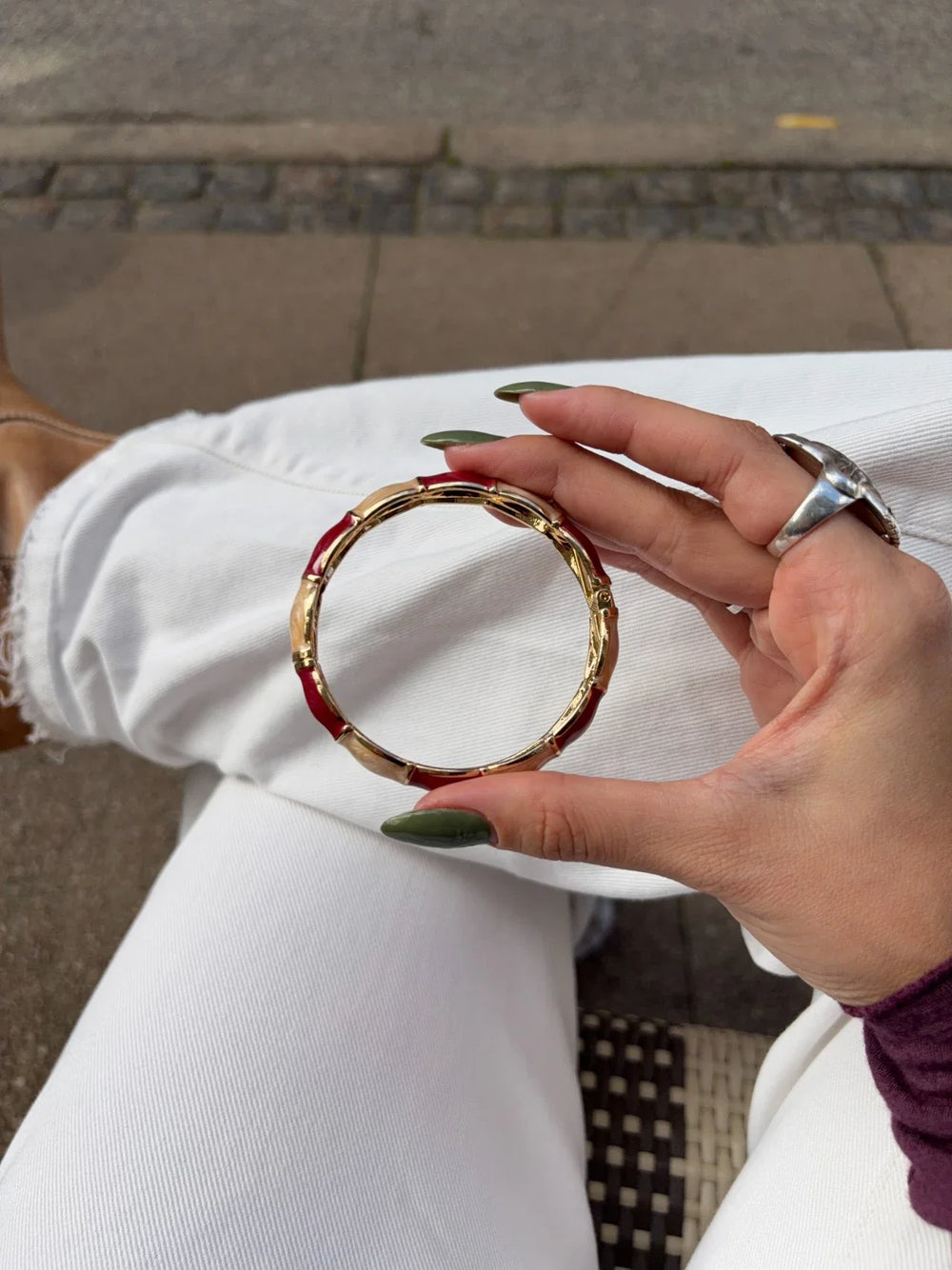 Reina bracelet - Gold/pink