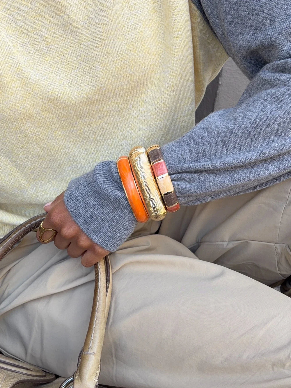 Neva bracelet - Gold/pink/purple