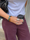 Elvina bracelet - Dark green/gold