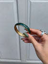 Elvina bracelet - Dark green/gold