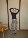 Audrine army jeans - Brown/green