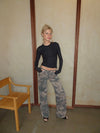 Audrine army jeans - Brown/green