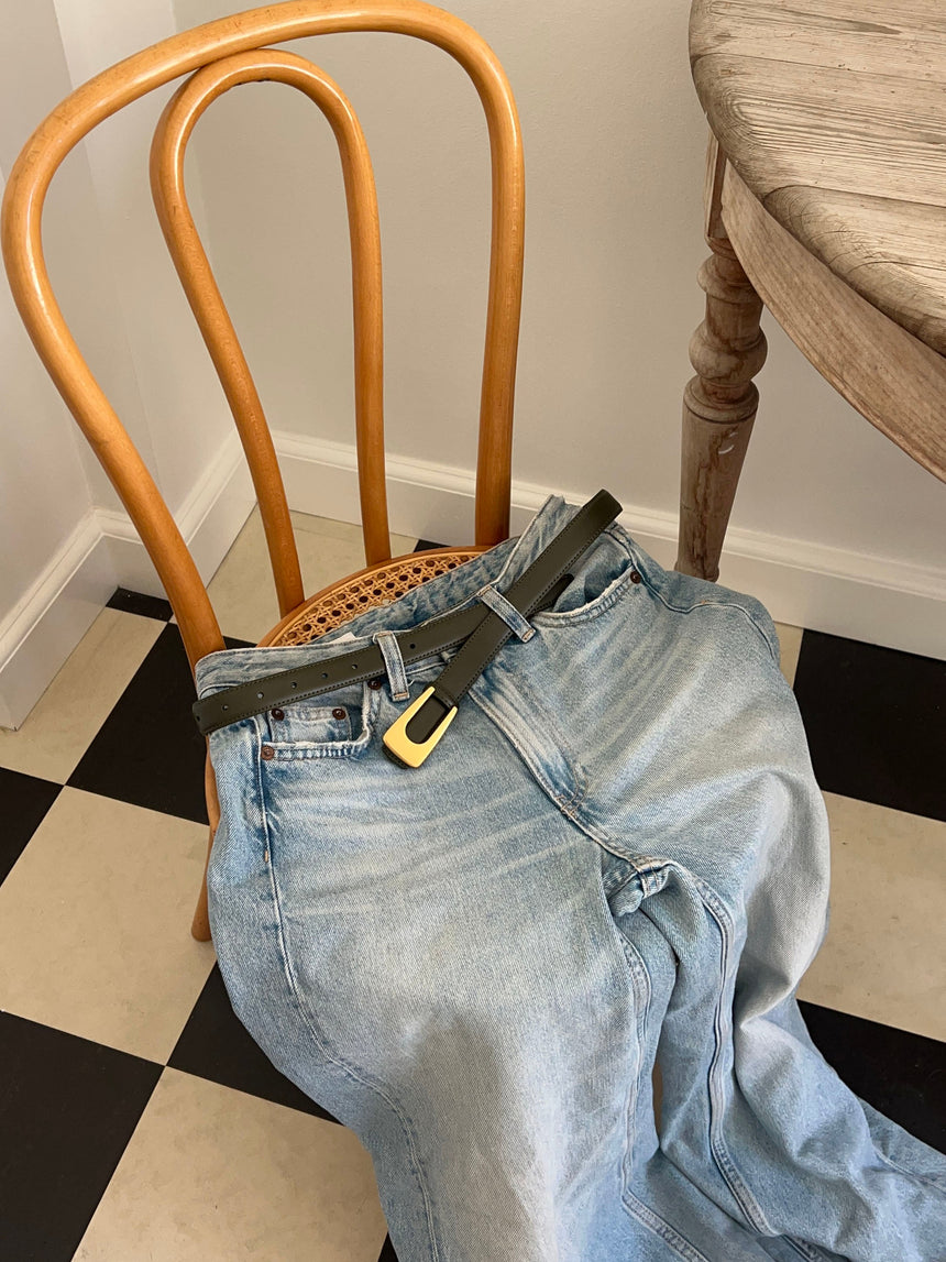 Edge belt - Dark green/gold