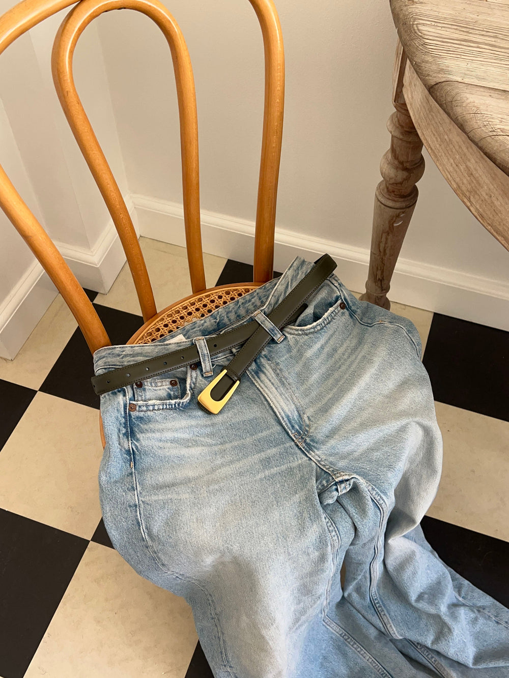 Edge belt - Dark green/gold