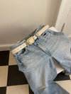 Heritage belt - White/gold