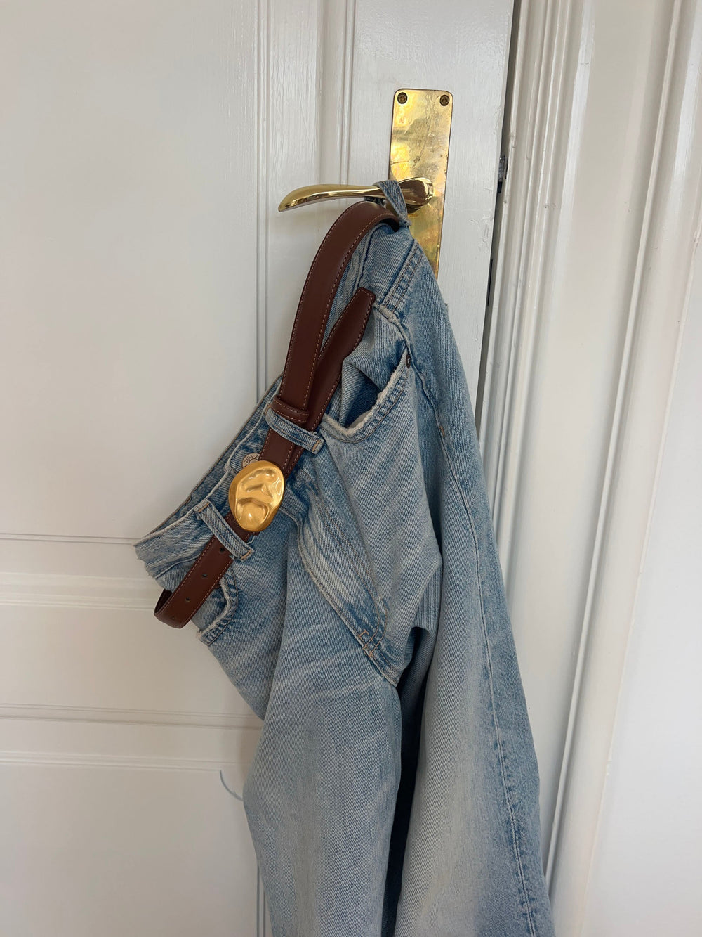 Refined belt - Brown/gold
