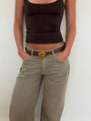 Refined belt - Brown/gold