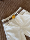 Refined belt - Taupe/gold