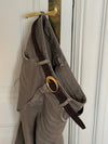 Earth belt - Dark brown/gold