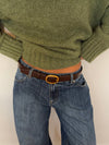Pure belt – Brown/gold