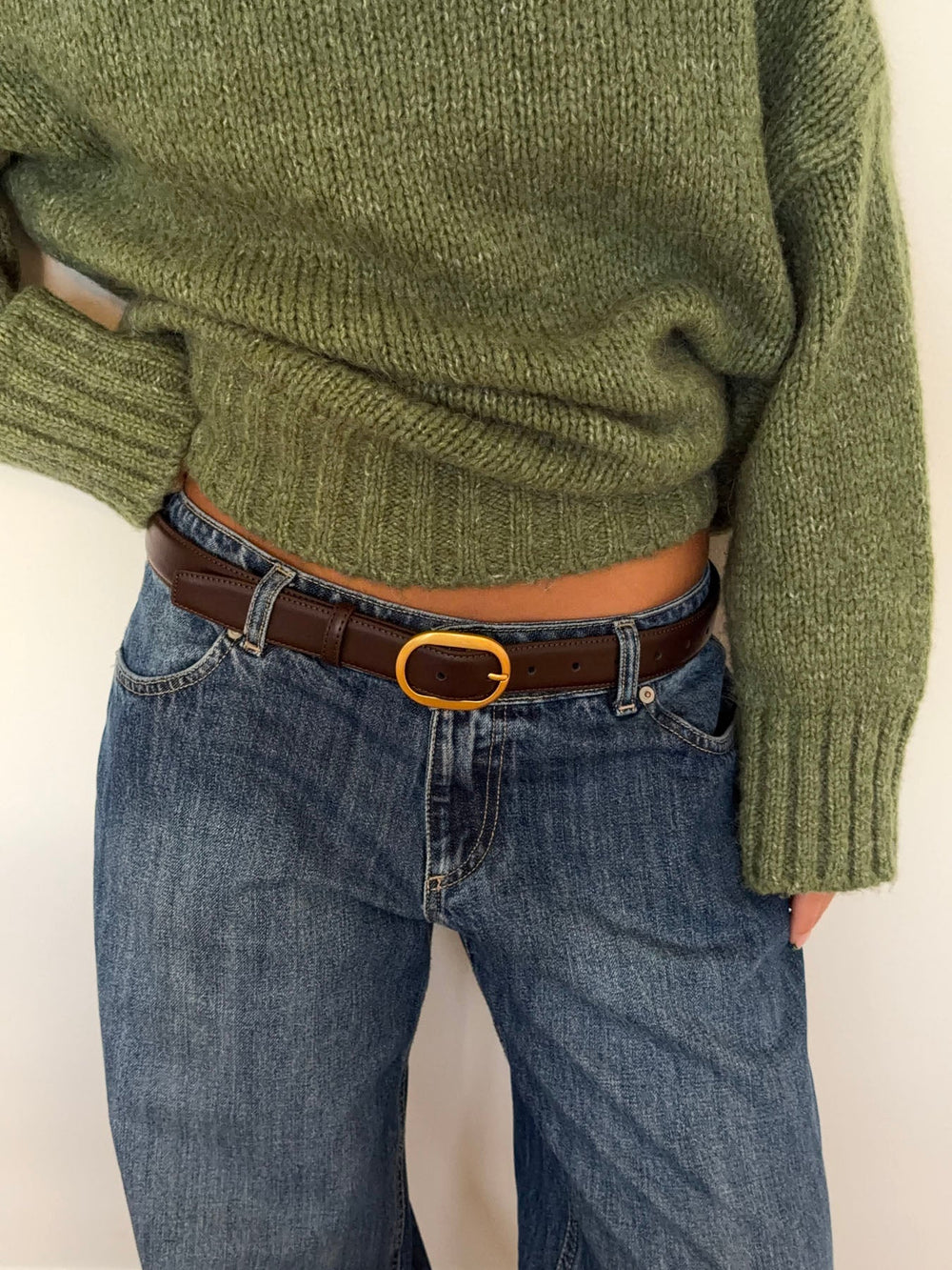 Pure belt – Brown/gold
