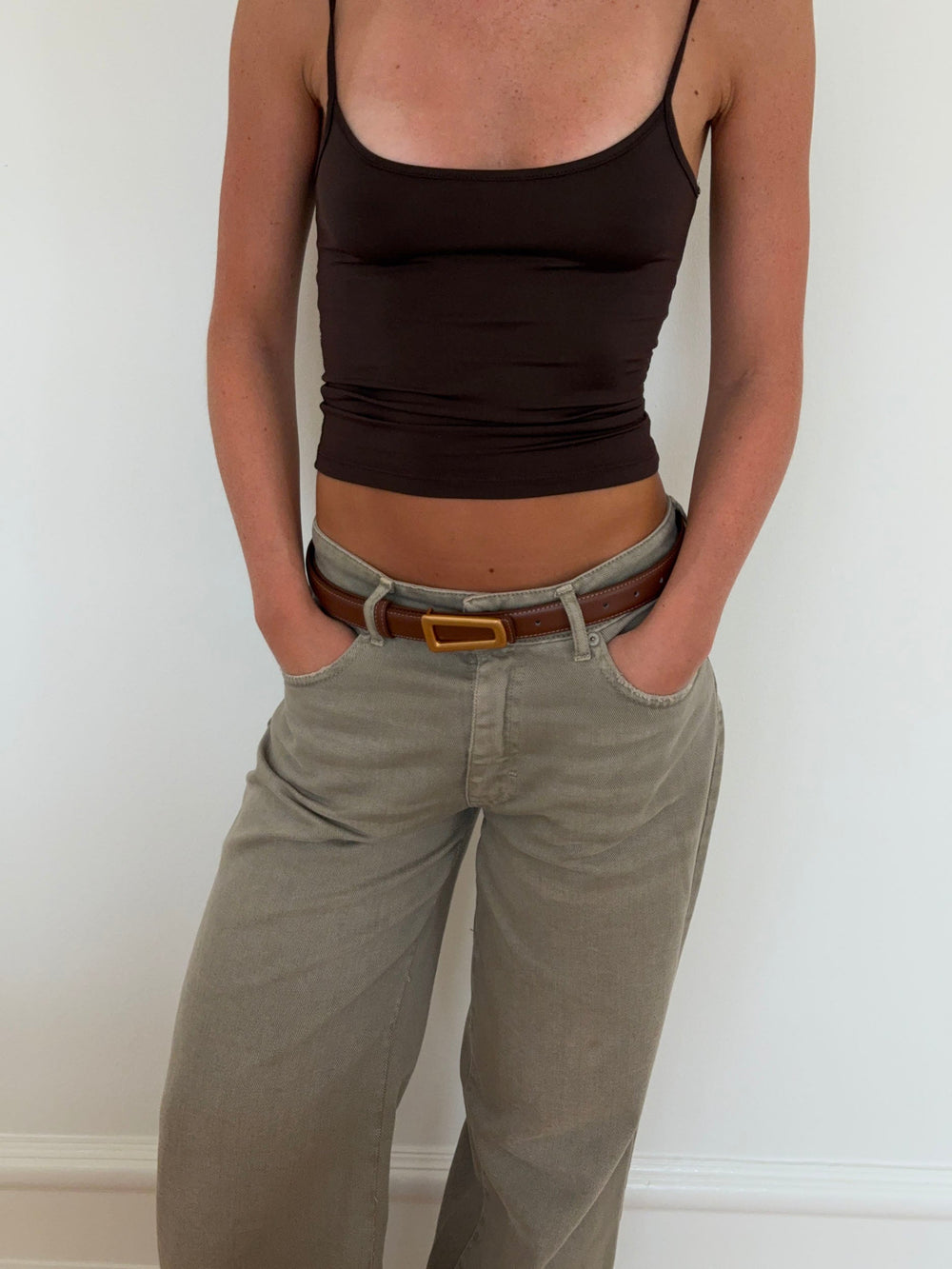 Luce belt - Brown/gold