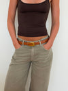Edge belt - Brun/gold