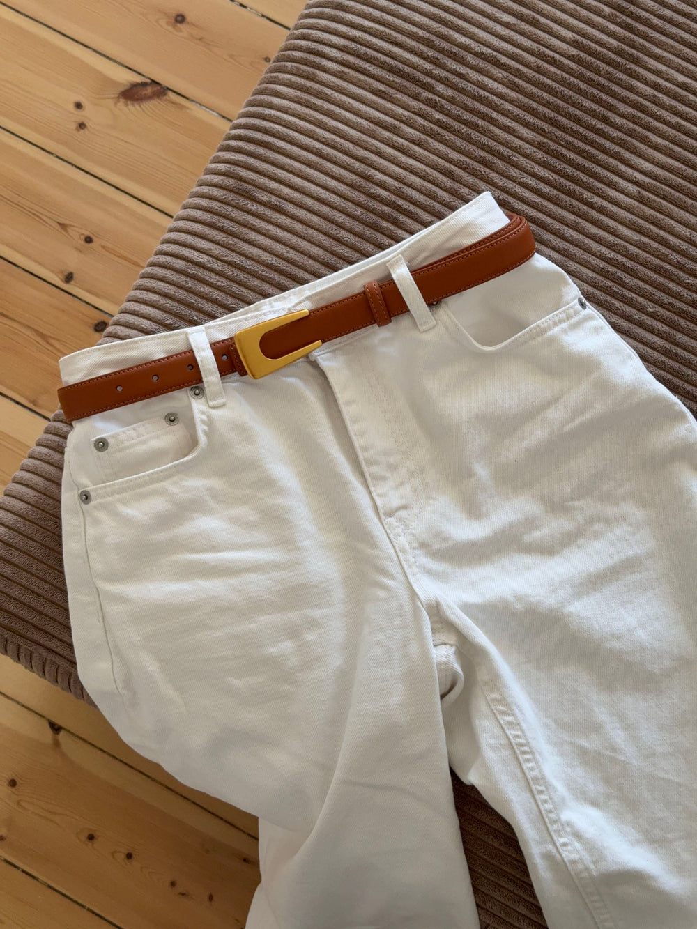 Edge belt - Brun/gold