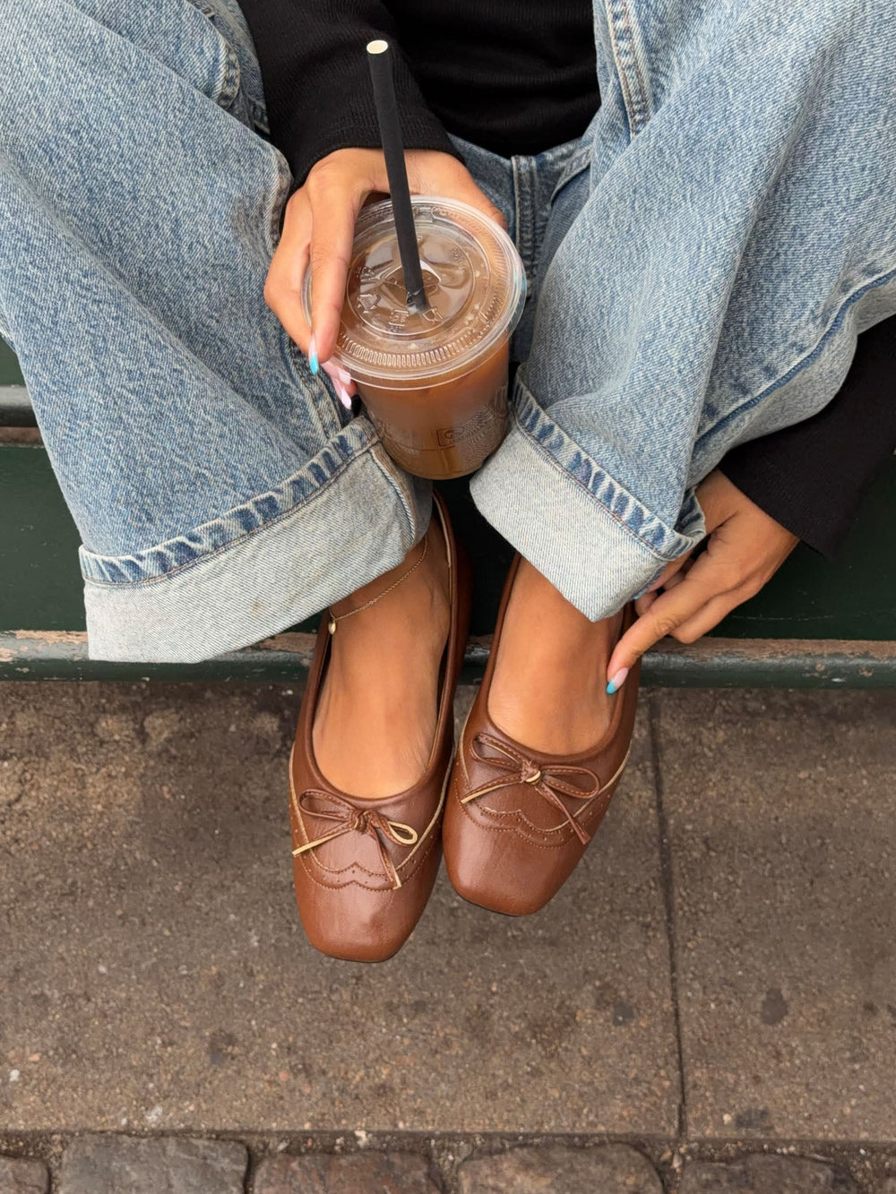 Waverly ballerina - Cognac