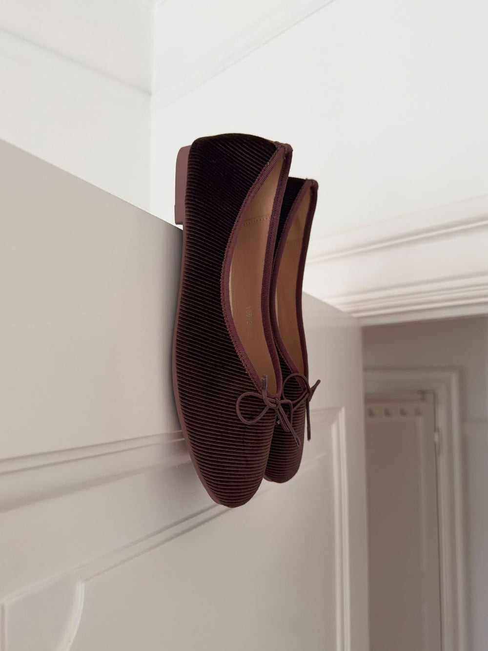 Cossetta ballerina with ridges - Dark brown