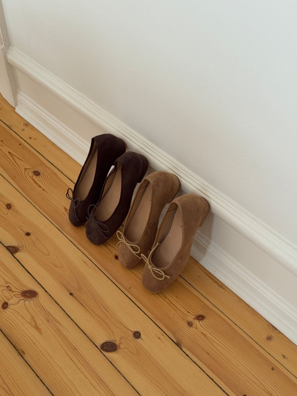 Yuna ballerina with heel - Beige