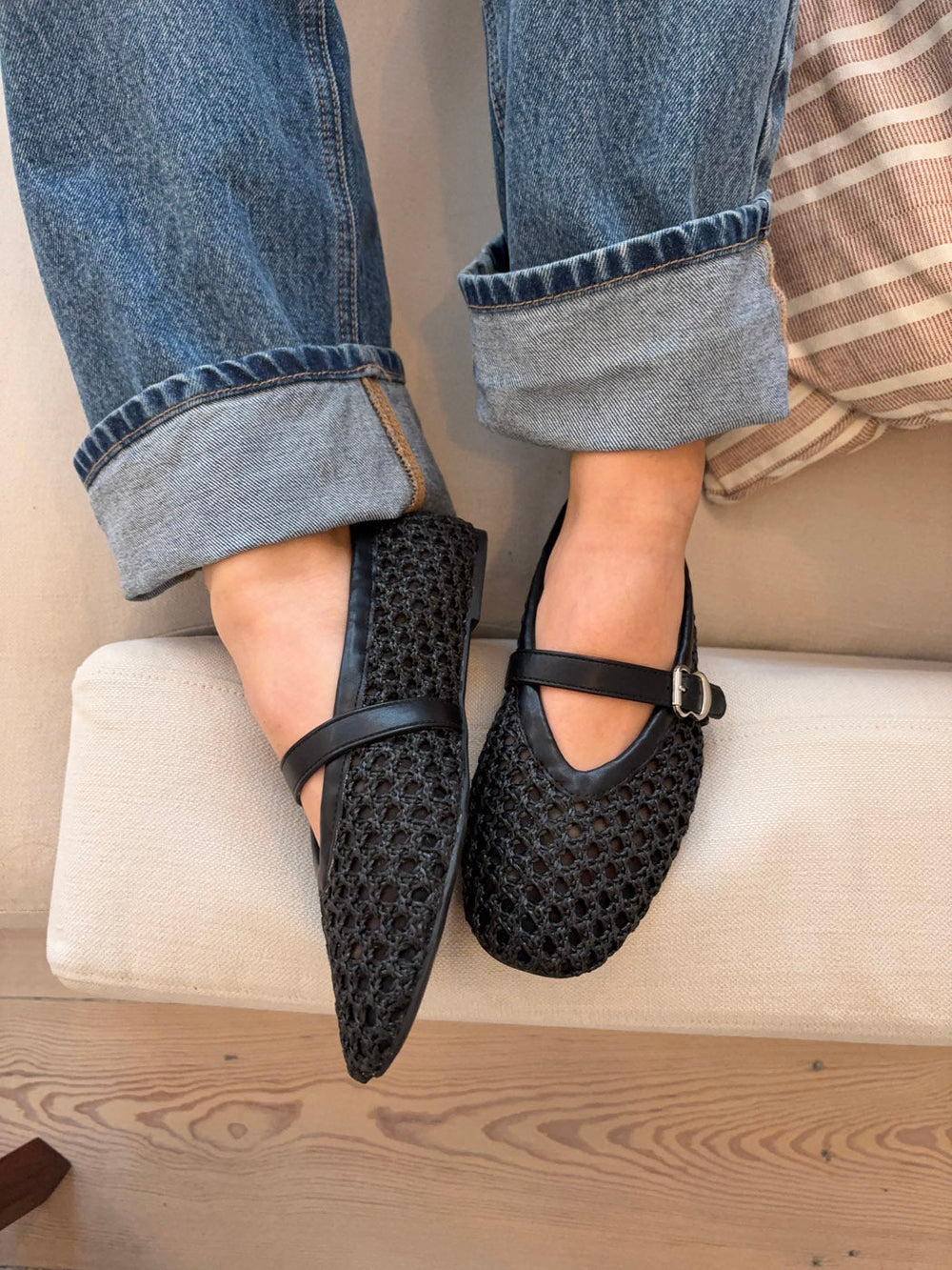 Flotana ballerinas – Black
