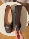 Fione suede ballerinas – Brown