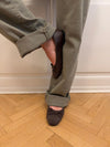 Fione suede ballerinas – Brown