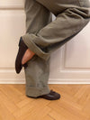 Fione suede ballerinas – Brown