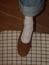 Gina ballerinas in suede - Brown