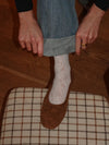Gina ballerinas in suede - Brown