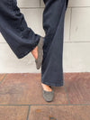 Fione suede ballerinas – Khaki