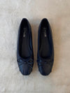 Eline ballerinas with detailing – Dark navy