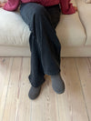 Malabo teddy boots short - grey